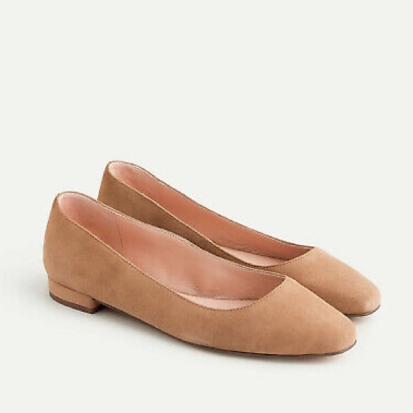 💕SOLd💕NIB J.Crew Women’s Suede Classic Flats Ashen Brown (6.5) - Picture 7 of 7